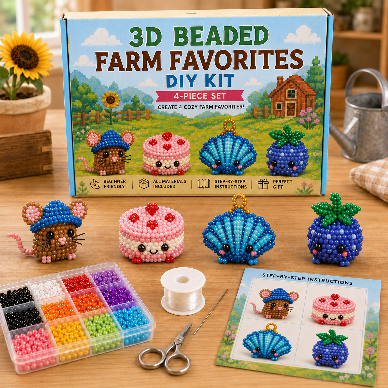 3D Stardew Valley Inspired Beading DIY Kit - A Gift for Stardew Valley Fans