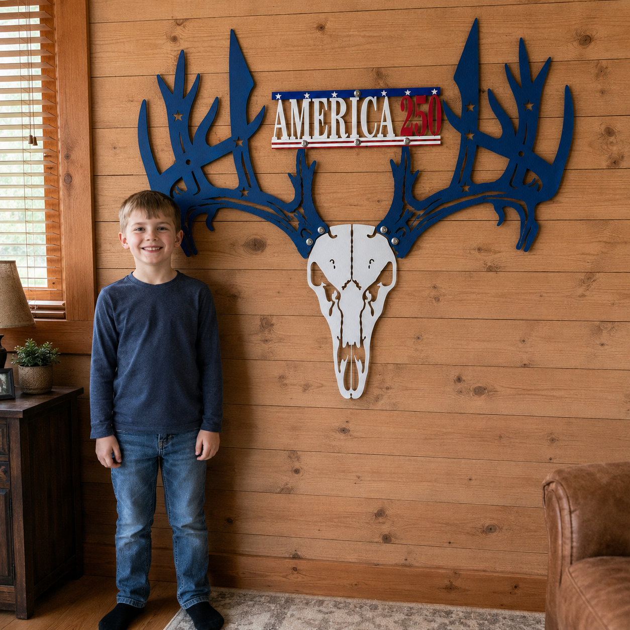 Personalized Metal Deer Skull Bow Rack (250th Anniversary Edition) — Best Christmas Gift for 2026