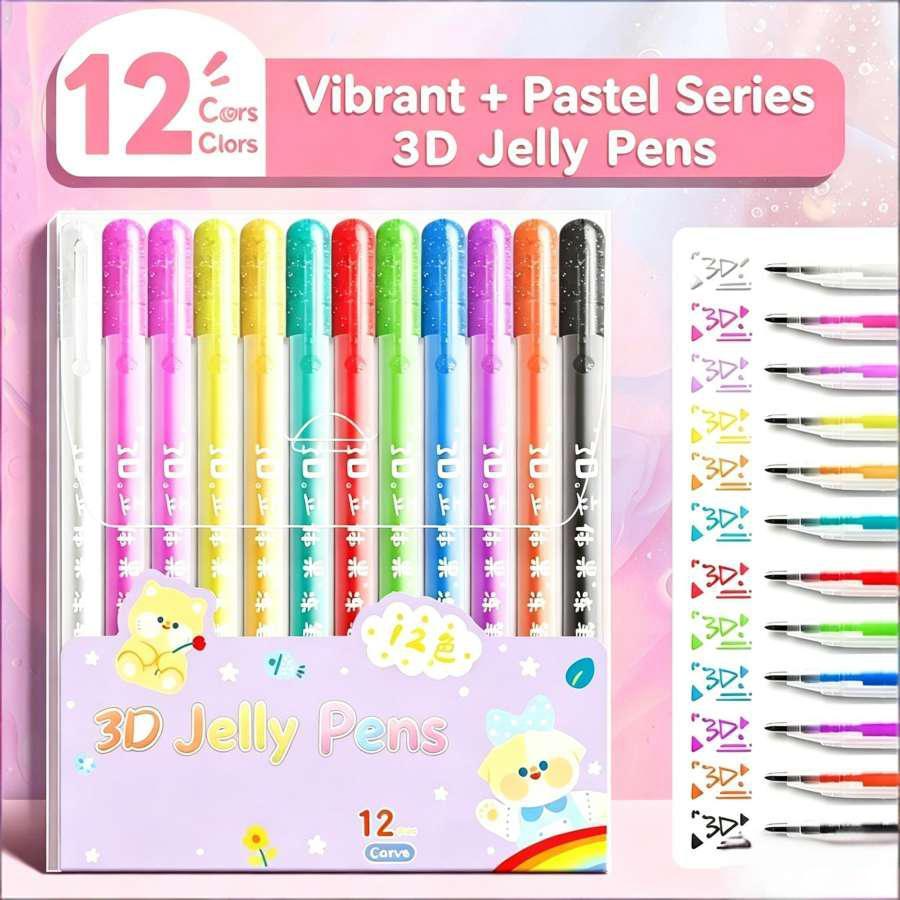 ✨ 3D Jelly Gel Pens – Turn Every Idea Into Colorful Art!