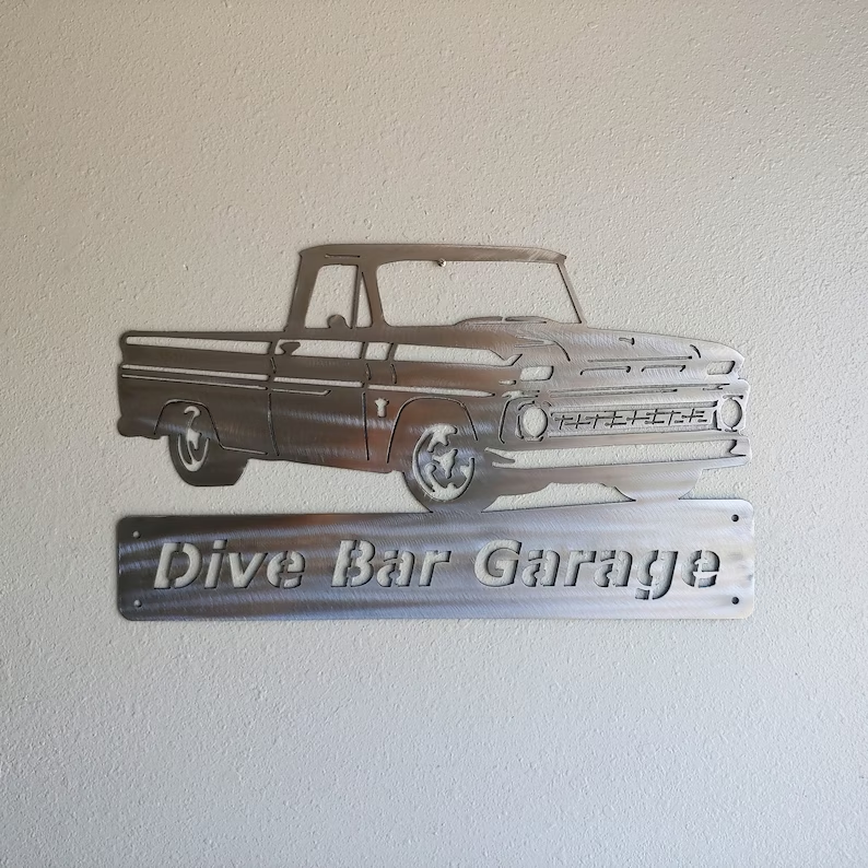 1964 1965 1966 Chevrolet-Chevy Truck-Personalized Metal Sign