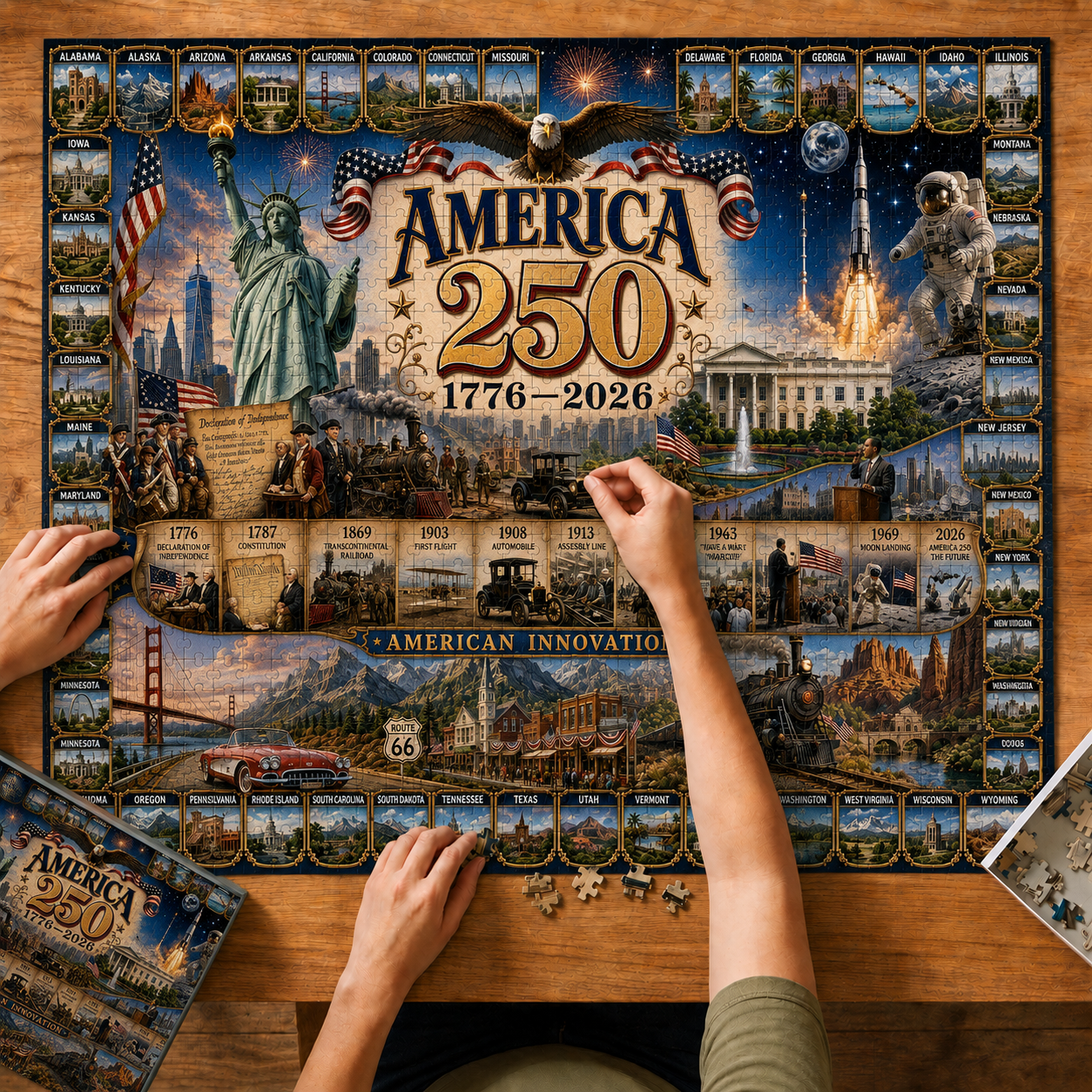America 250th Anniversary Puzzle (1776–2026)