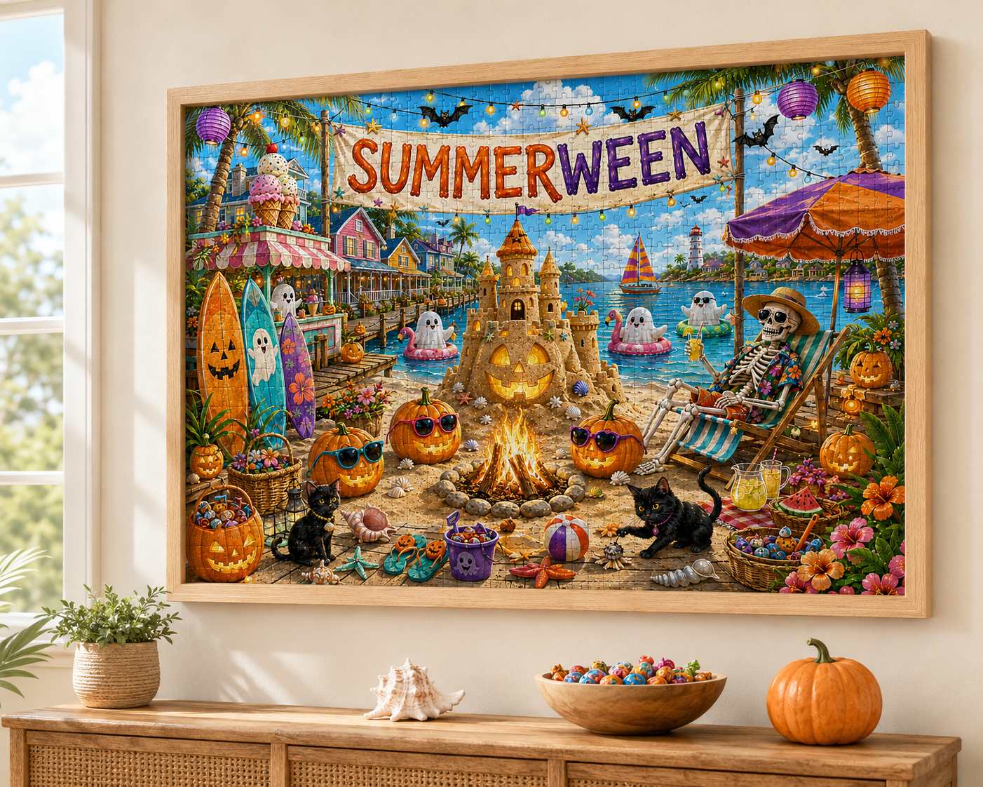 Summerween Beach Party Jigsaw Puzzle