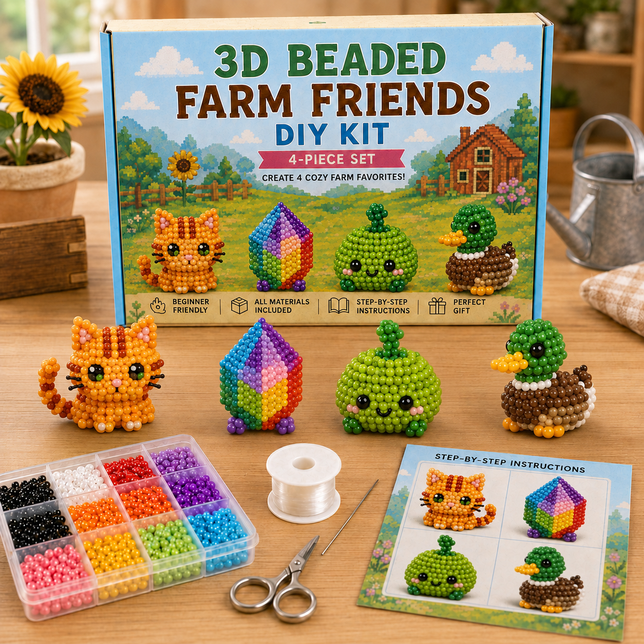 3D Stardew Valley Inspired Beading DIY Kit - A Gift for Stardew Valley Fans