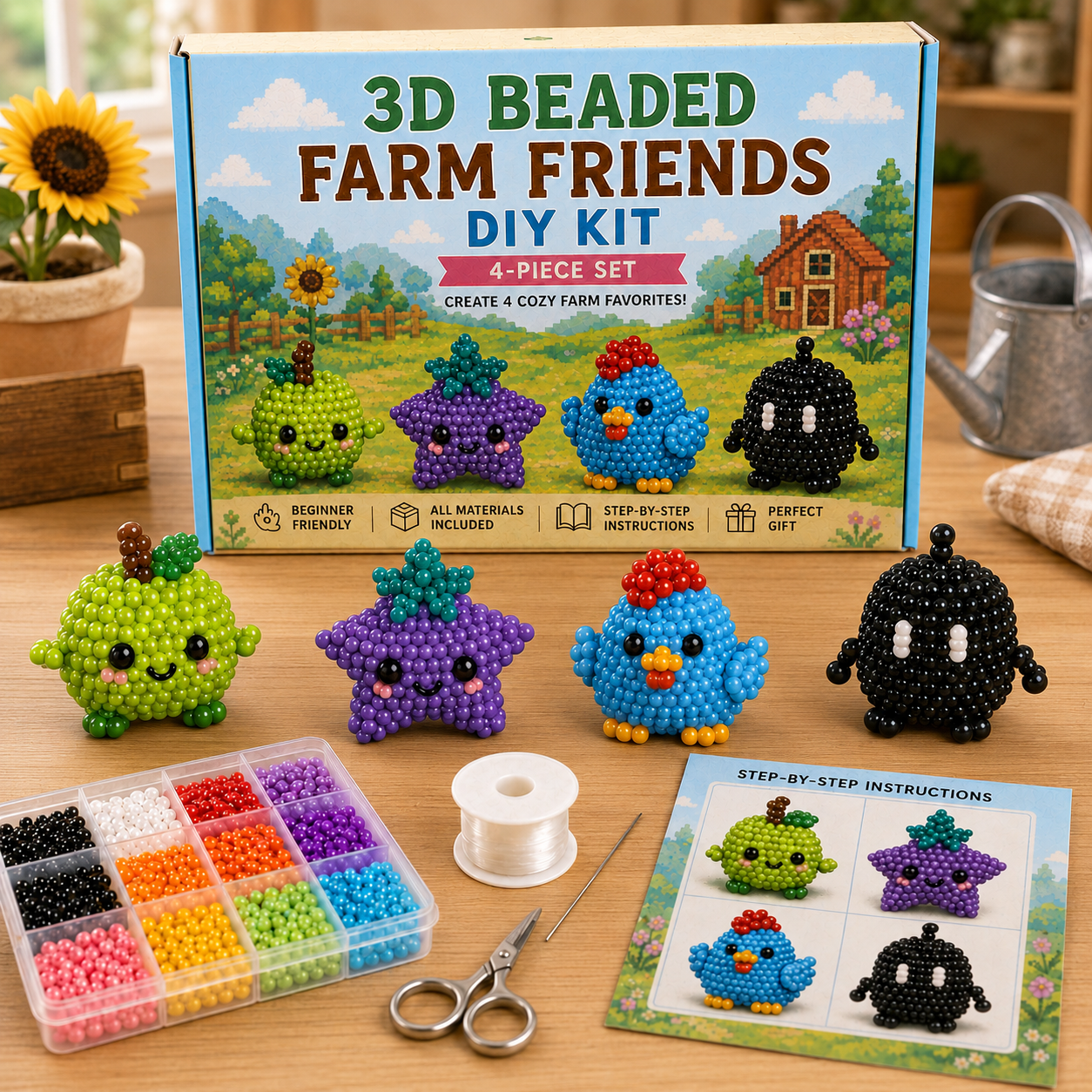 3D Stardew Valley Inspired Beading DIY Kit - A Gift for Stardew Valley Fans