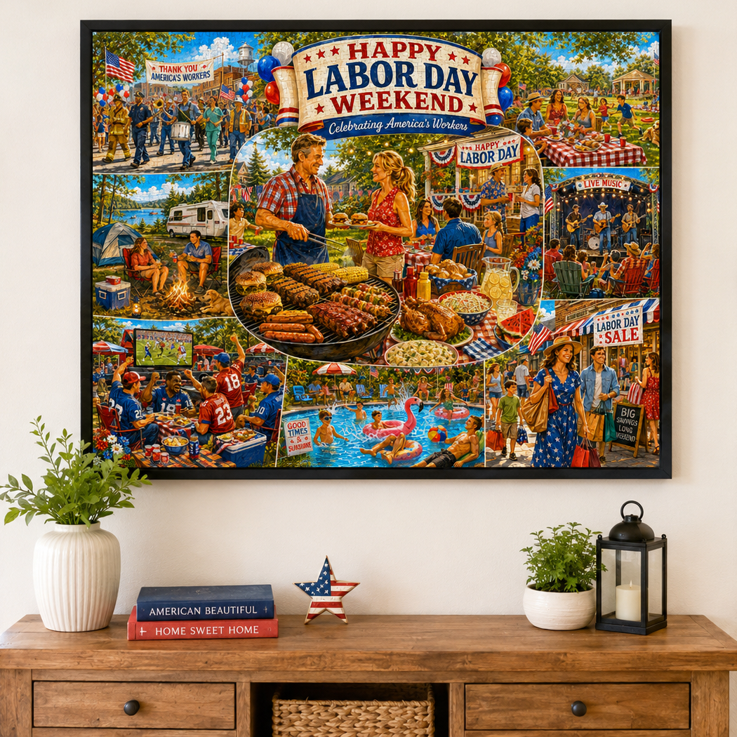Labor Day Weekend – 500/1000 Piece Jigsaw Puzzle