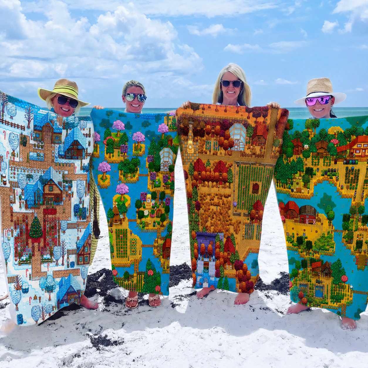 Stardew Valley All-Season Beach Towel – A beach towel every Stardew Valley fan will love 🌾