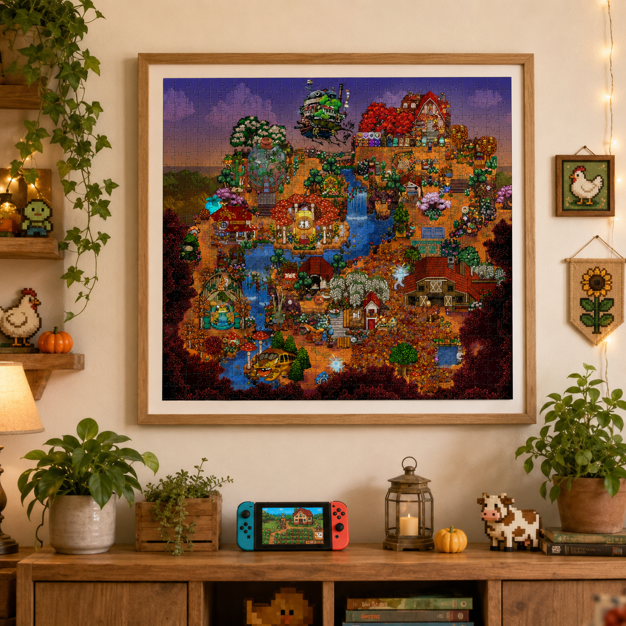 Stardew Valley Sky Farm Seasons Inspiration Puzzle (1000 pieces) — A puzzle game every Stardew Valley fan will love