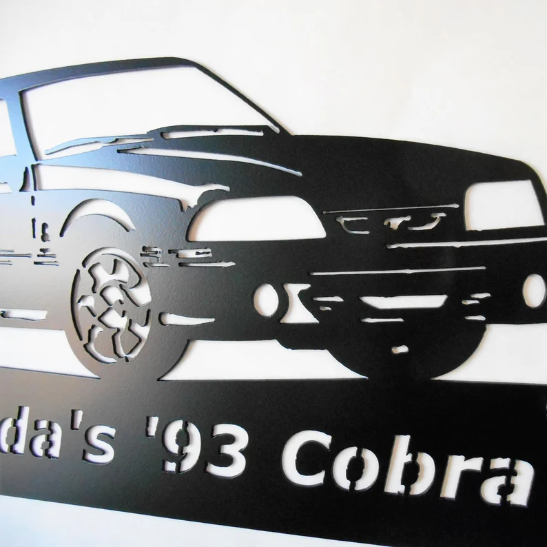 Ford Mustang 1993-Personalized Metal Wall Art