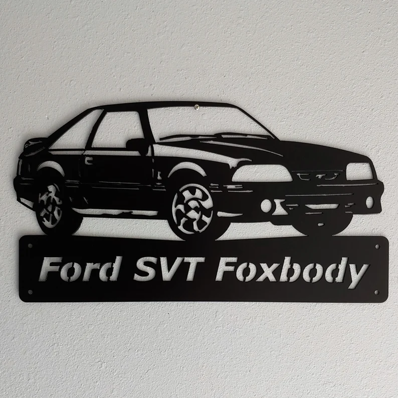 Ford Mustang 1993-Personalized Metal Wall Art