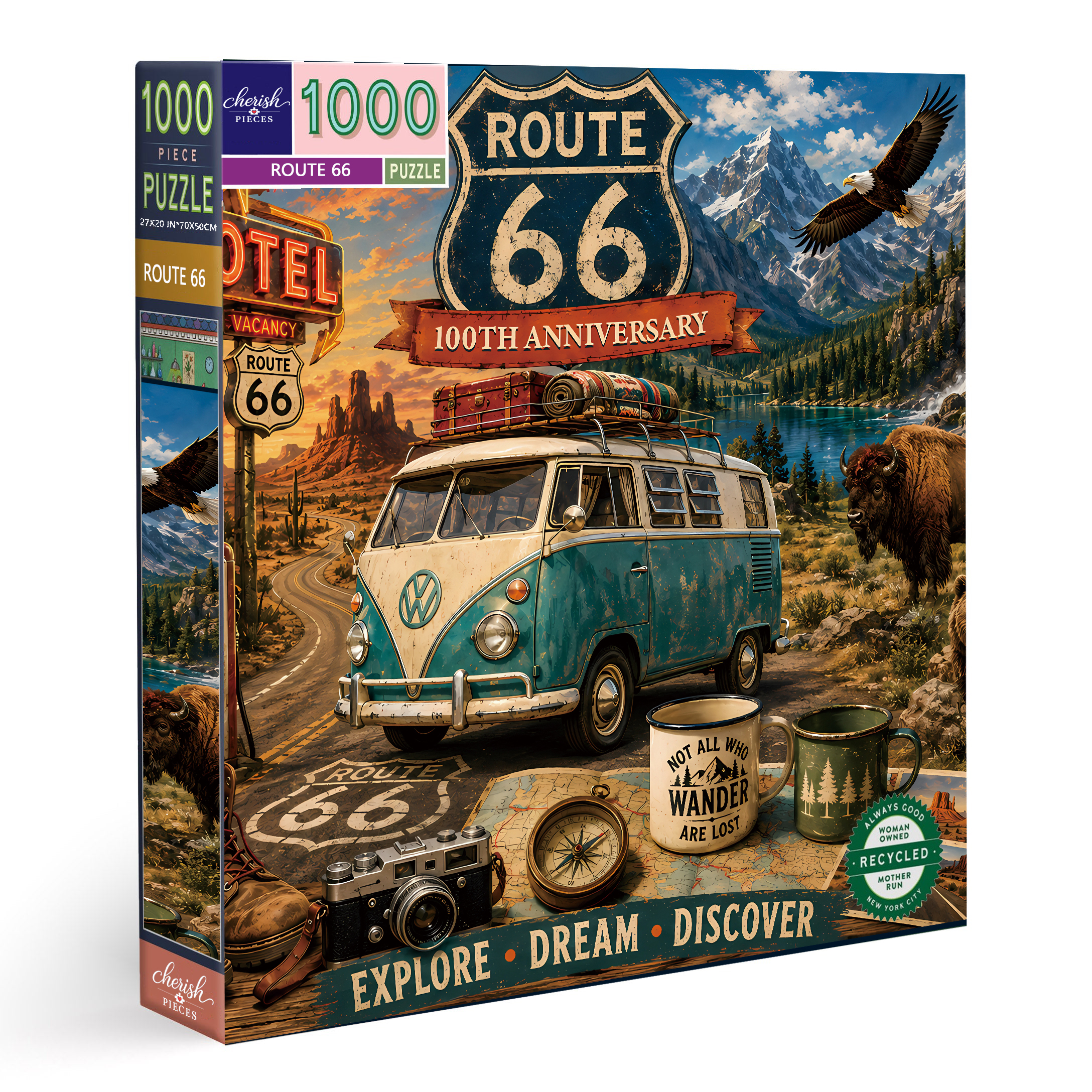 2026 NEW 🏜️Route 66 Collector's Puzzle – 500/1000-Piece Jigsaw Puzzle