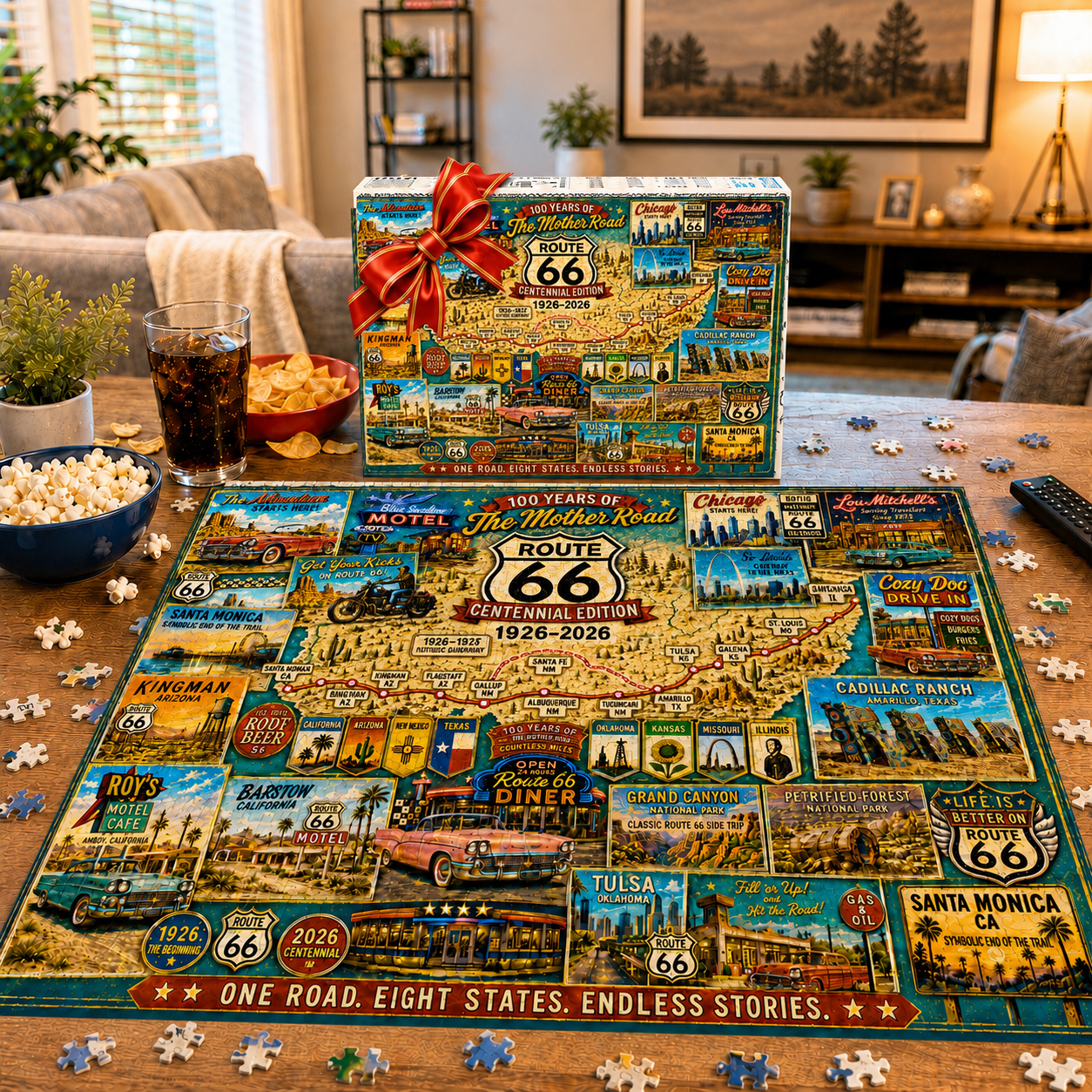 Route 66 Centennial Collector’s Puzzle 100 Years of the Mother Road — 1926–2026