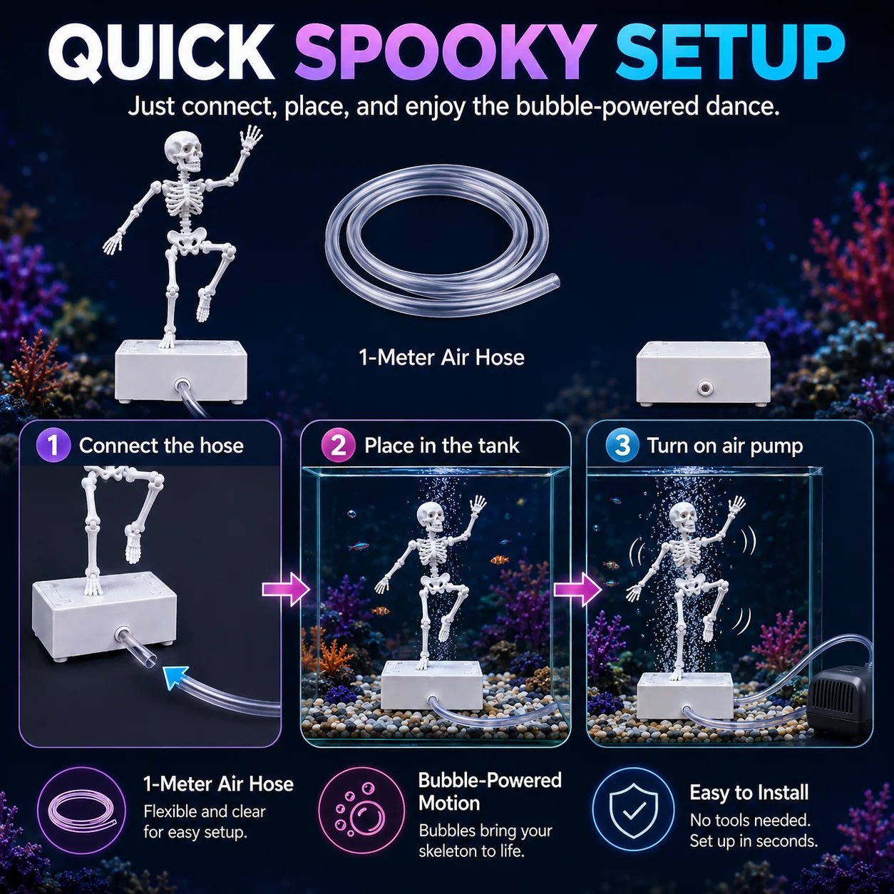 Aquarium Bubbler Setup