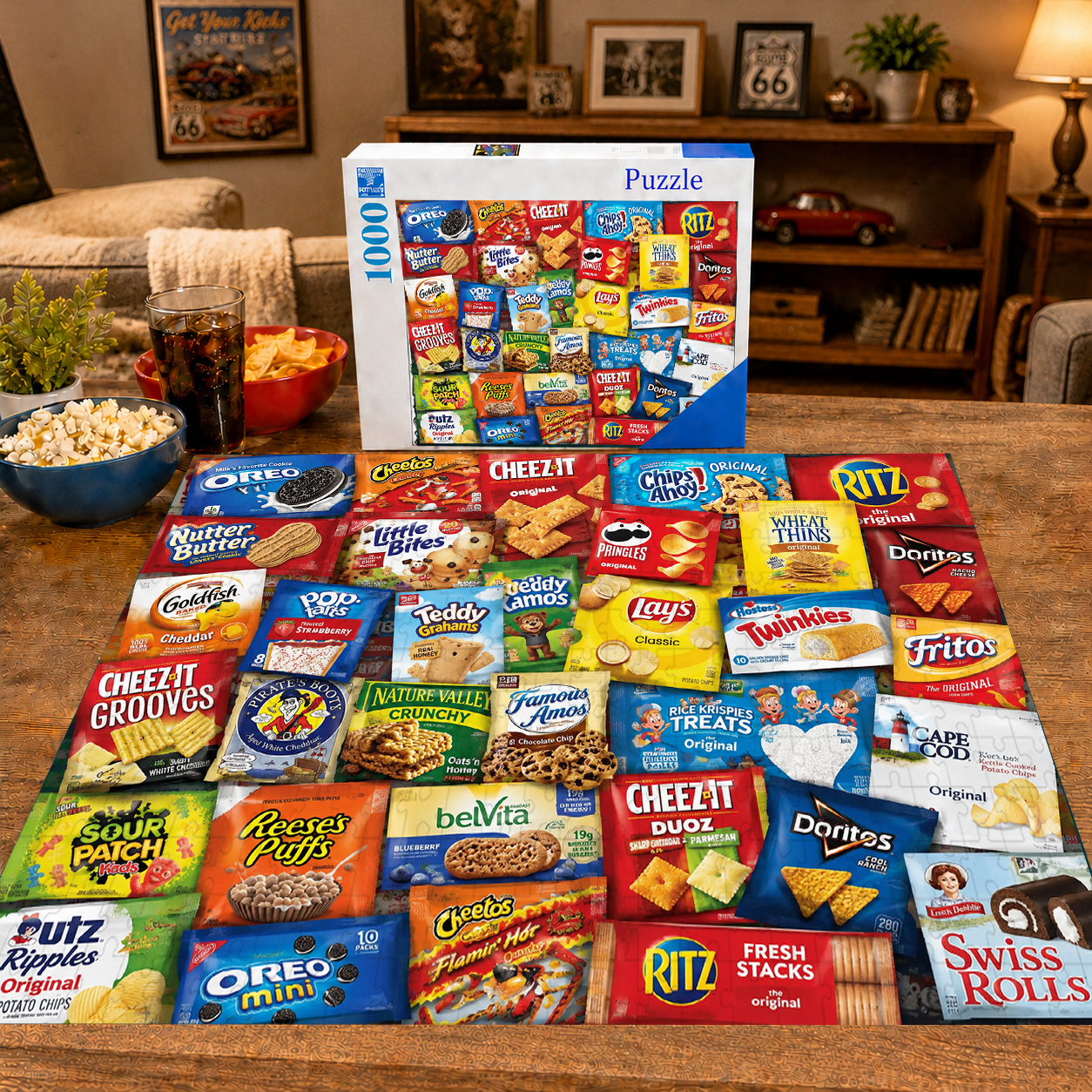 Favorite Snacks Jigsaw Puzzle - 500/1000