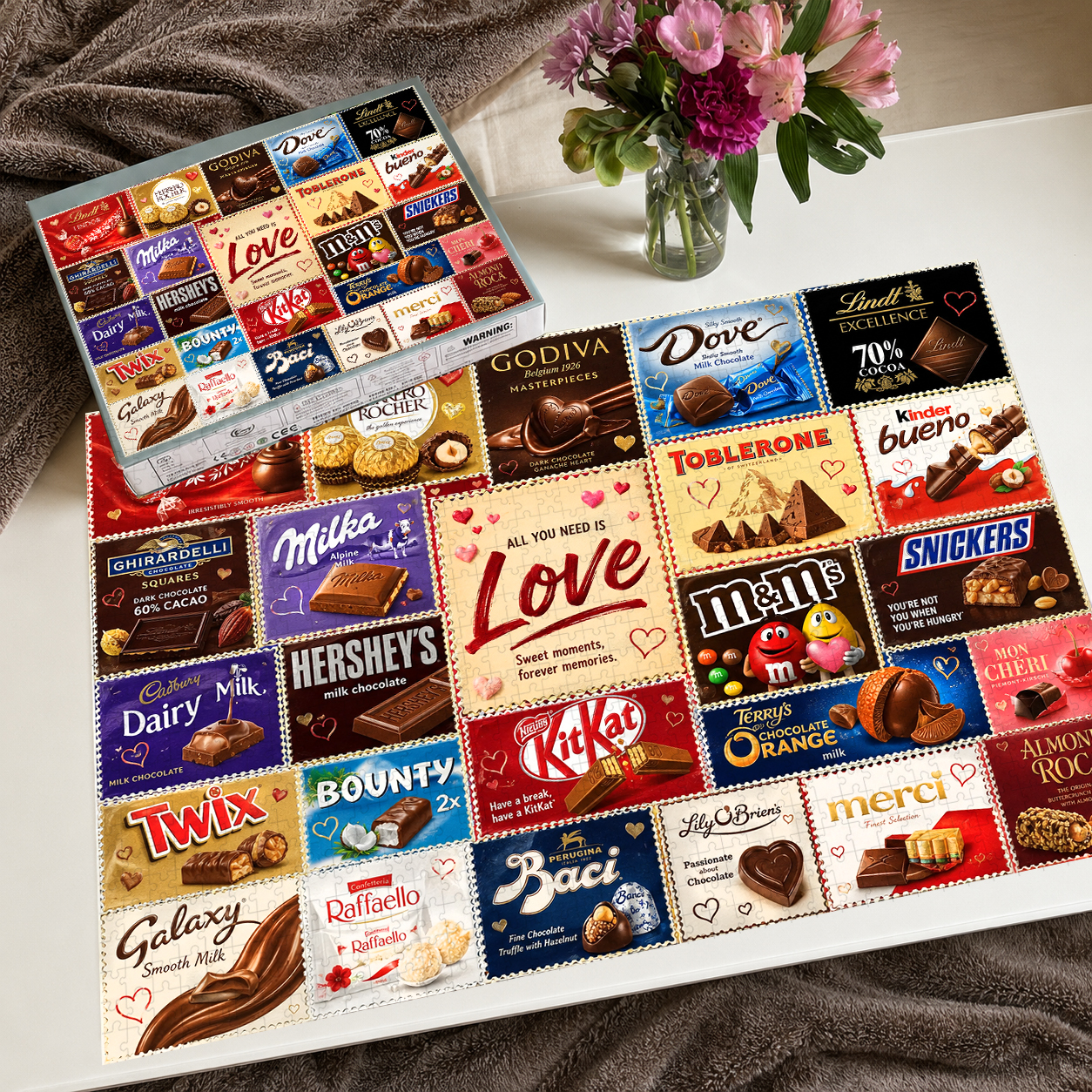 Chocolate About Love Jigsaw Puzzle - 500/1000 Pieces