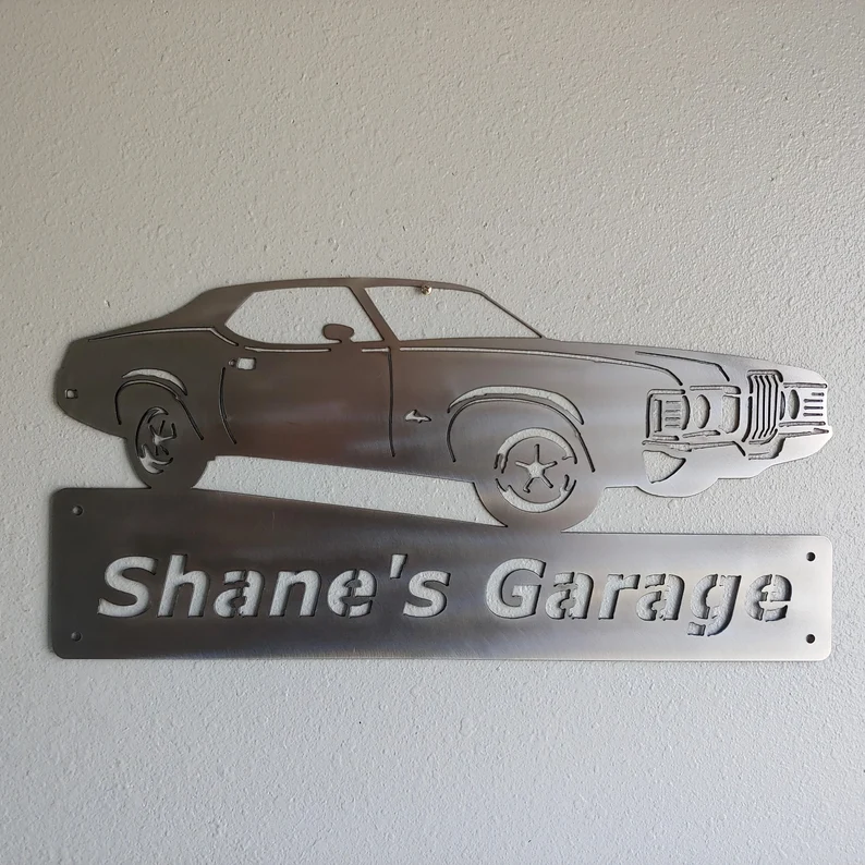 1972 Mercury Cougar-Personalized Metal Wall Art