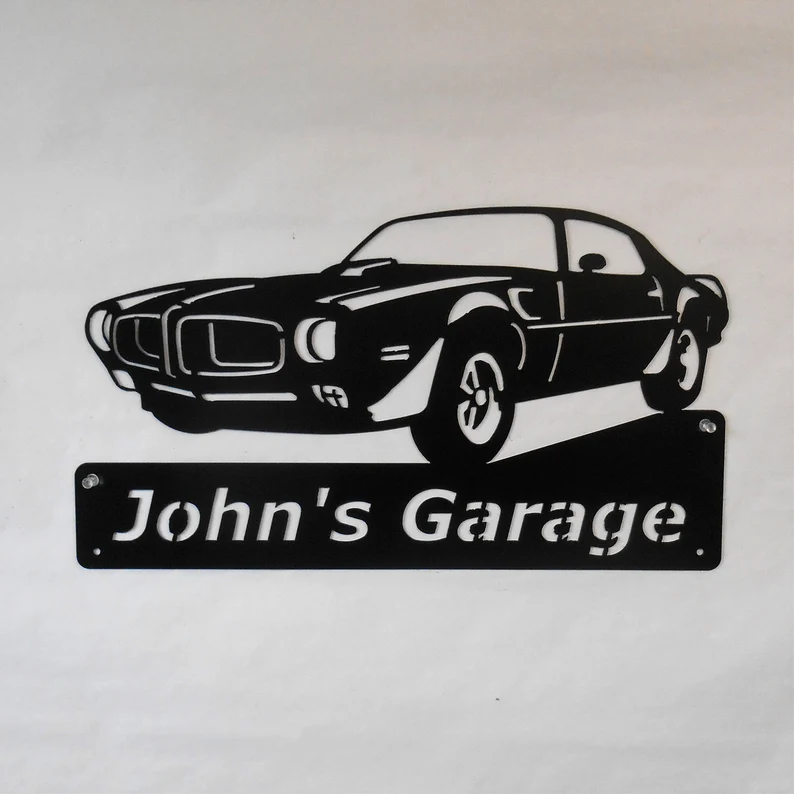 1971 Pontiac Firebird Trans Am-Personalized Metal Wall Art