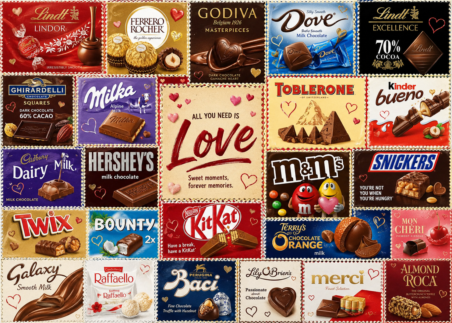 Chocolate About Love Jigsaw Puzzle - 500/1000