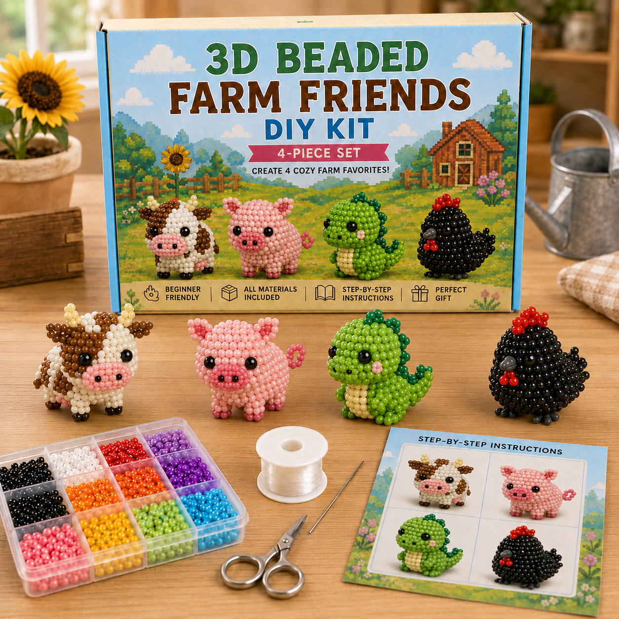 3D Stardew Valley Inspired Beading DIY Kit - A Gift for Stardew Valley Fans