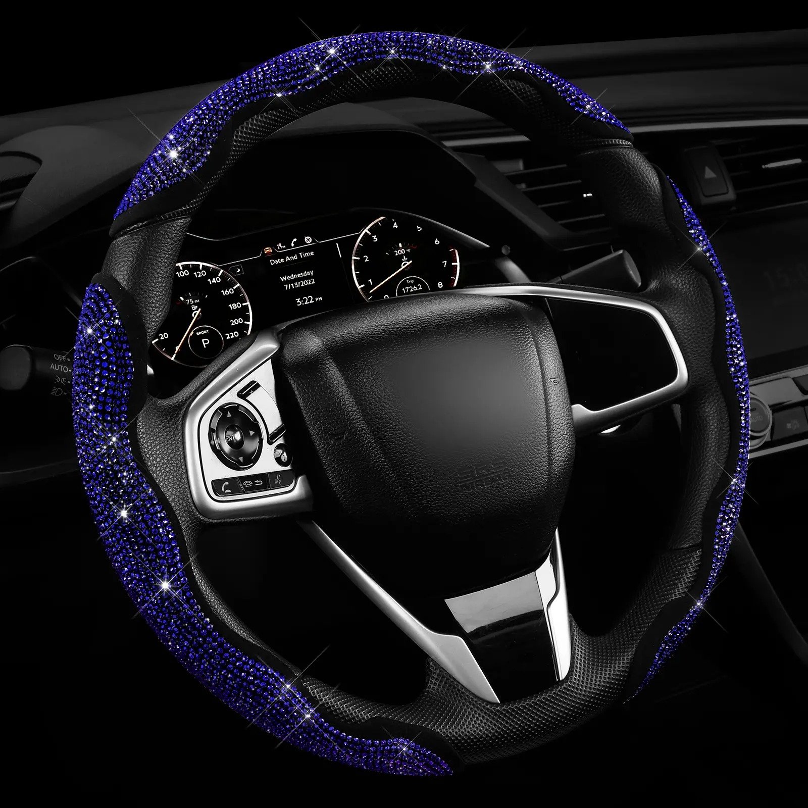 Diamond Bling Steering Wheel Cover for Women