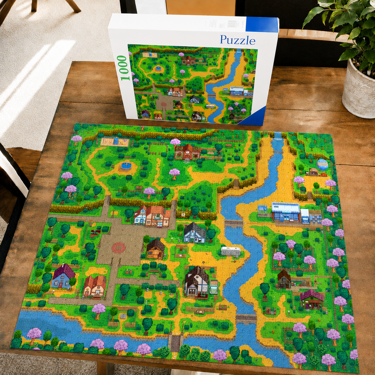 Pelican Town Map Puzzle 1000 pieces - The Puzzle Every Stardew Valley Fan Will Love 🌾