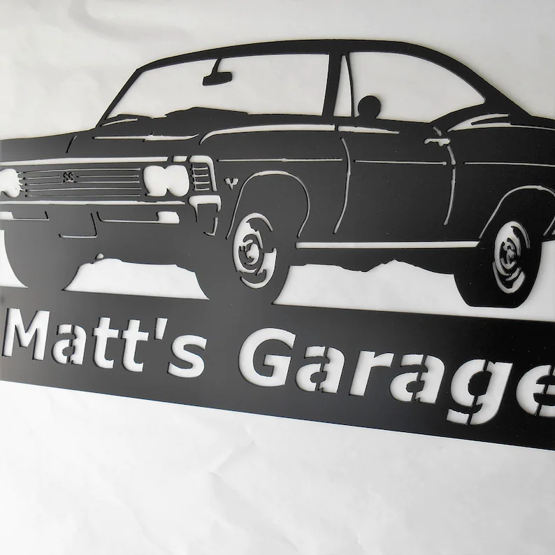 1967 Chevy Impala-Personalized Metal Wall Art