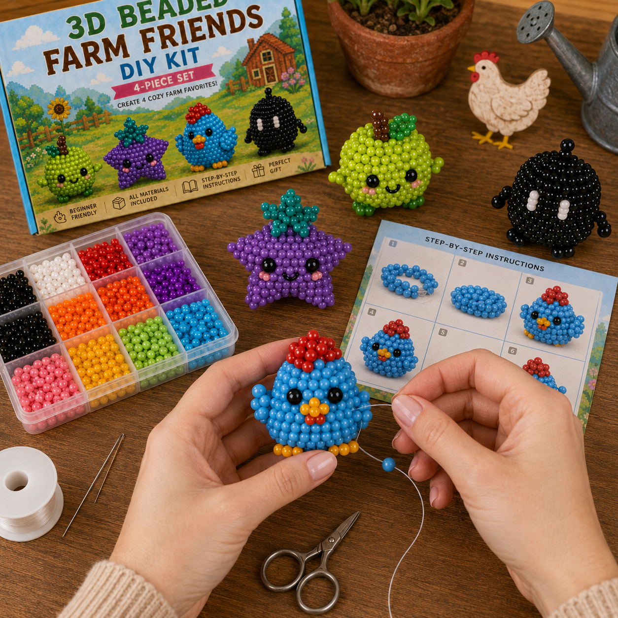 3D Stardew Valley Inspired Beading DIY Kit - A Gift for Stardew Valley Fans