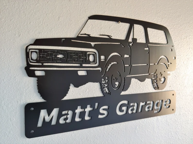 1971 Chevrolet Blazer-Personalized Metal Wall Art