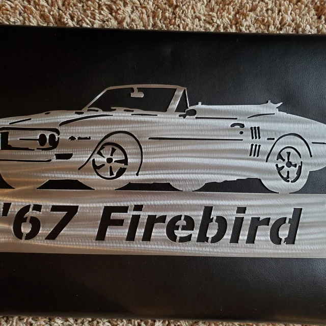 1967 Pontiac Firebird Convertible-Personalized Metal Wall Art