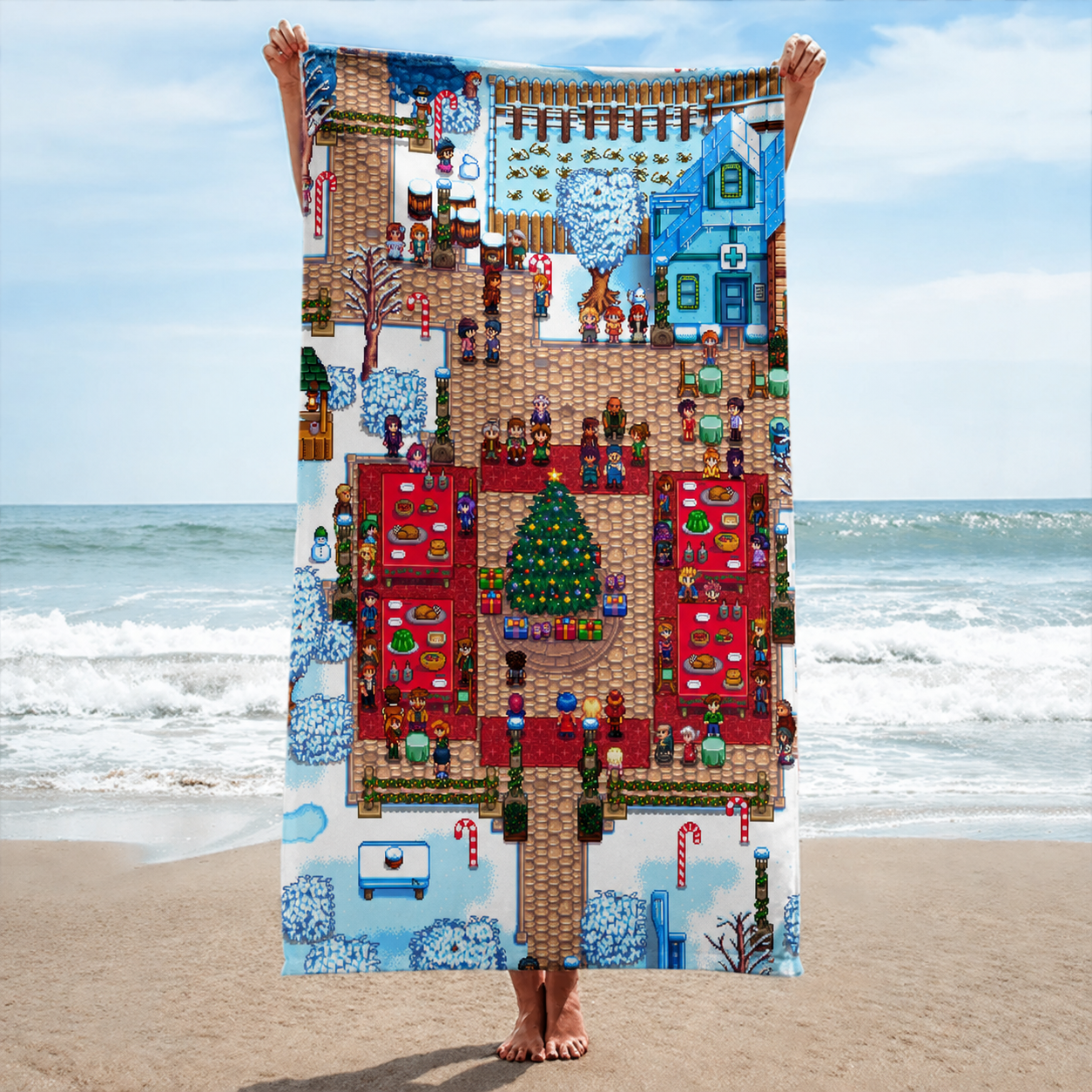 Stardew Valley All-Season Beach Towel – A beach towel every Stardew Valley fan will love 🌾