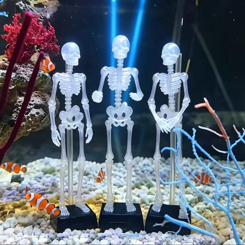 Air-Powered Dancing Skeleton Aquarium Ornament