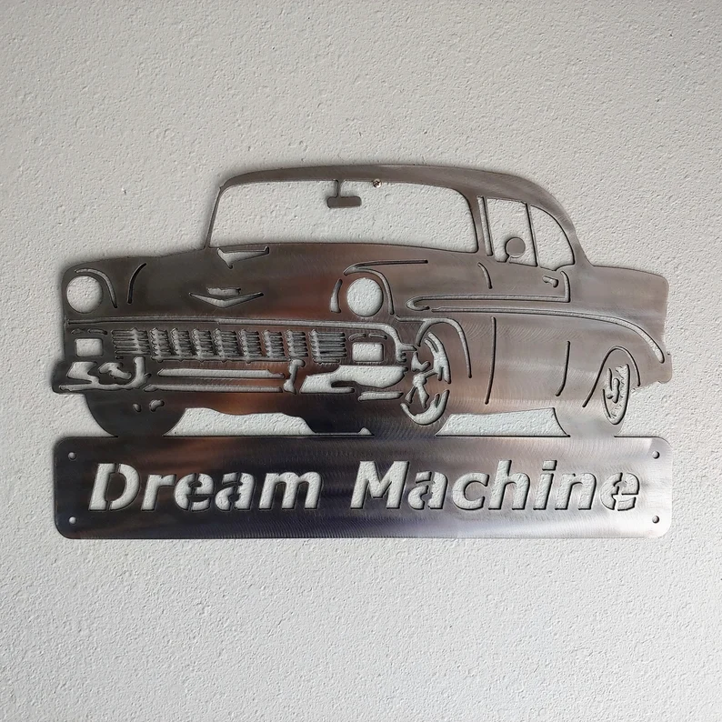 1956 Chevrolet Bel Air-Personalized Metal Wall Art