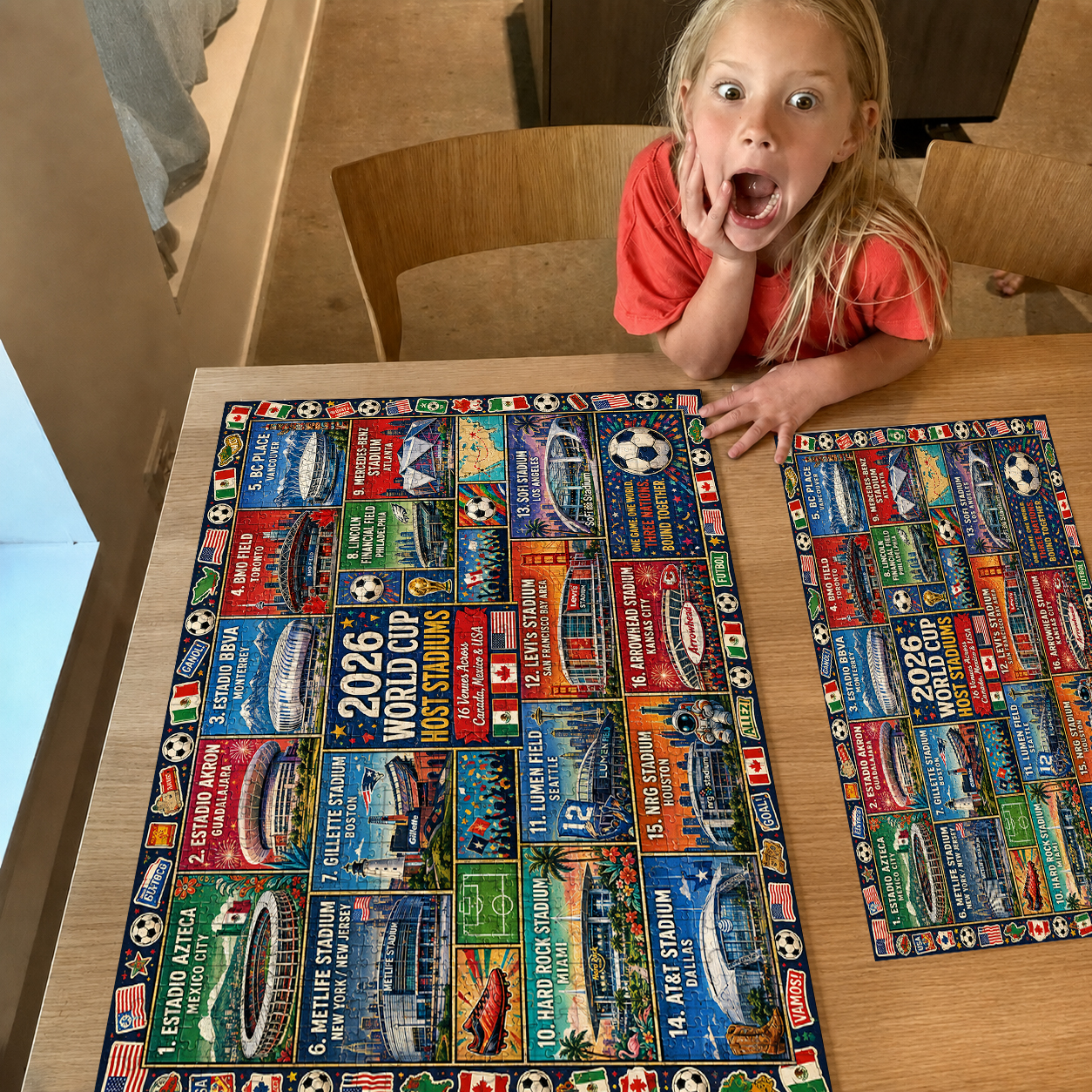 ⚽ 2026 World Cup Host Stadiums Collector’s Puzzle – 500/1000 Pieces