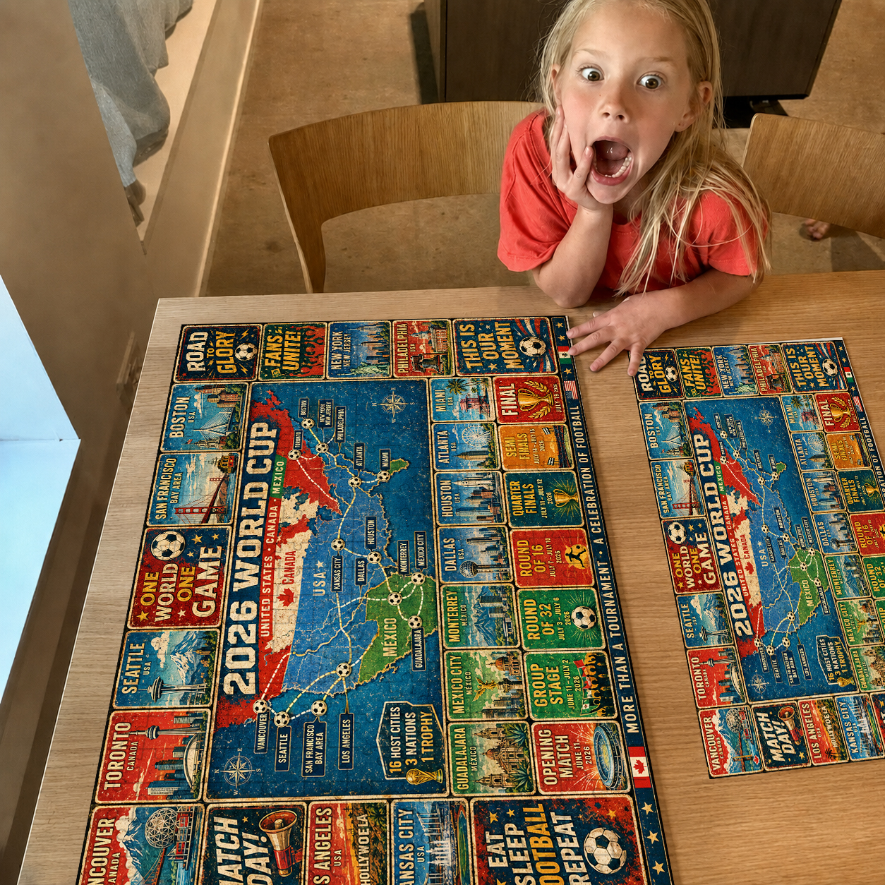 ⚽Road to Glory – The 2026 World Cup Journey Collector’s Puzzle – 500/1000 Pieces