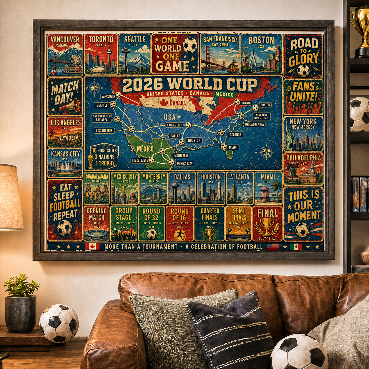 ⚽Road to Glory – The 2026 World Cup Journey Collector’s Puzzle – 500/1000 Pieces
