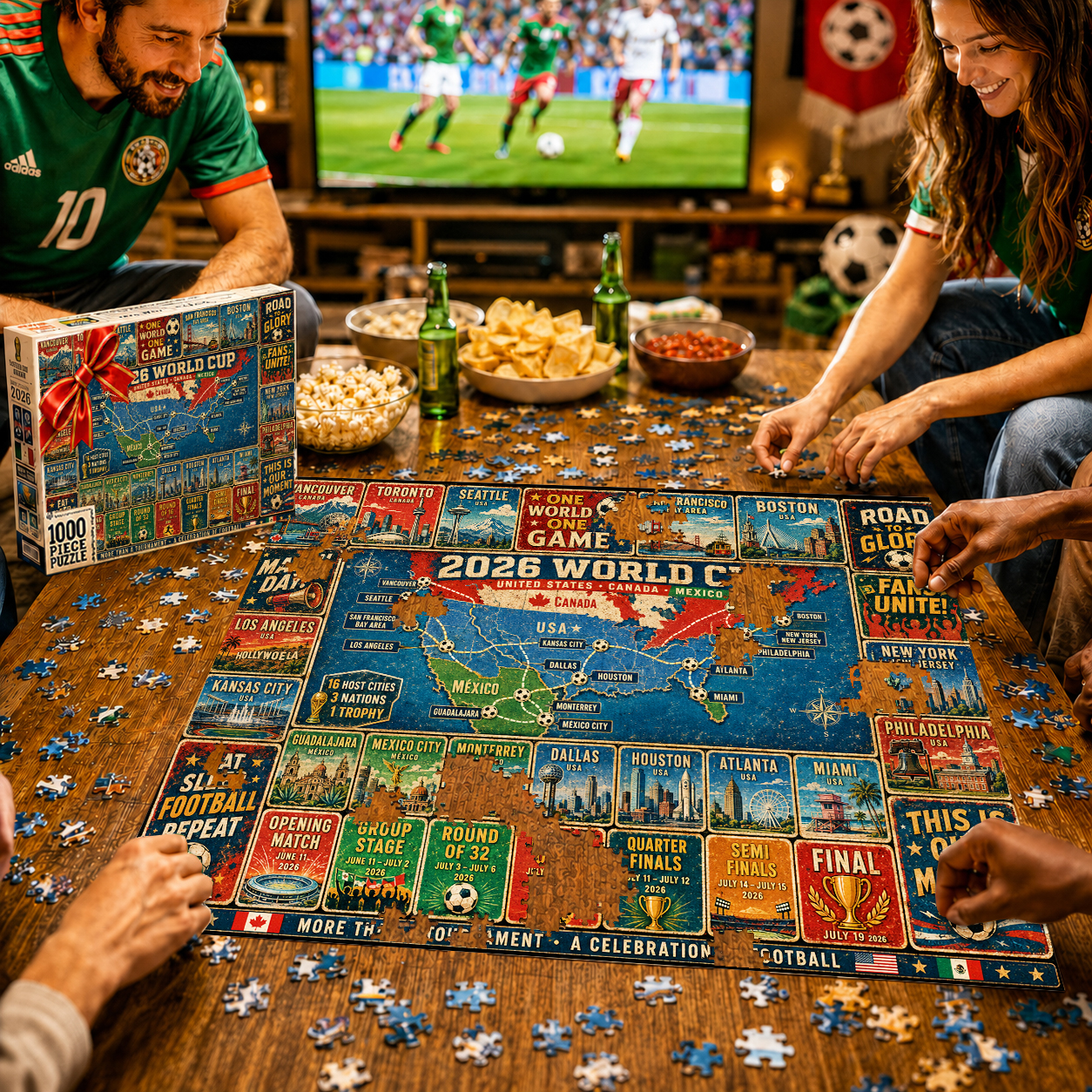 ⚽Road to Glory – The 2026 World Cup Journey Collector’s Puzzle – 500/1000 Pieces
