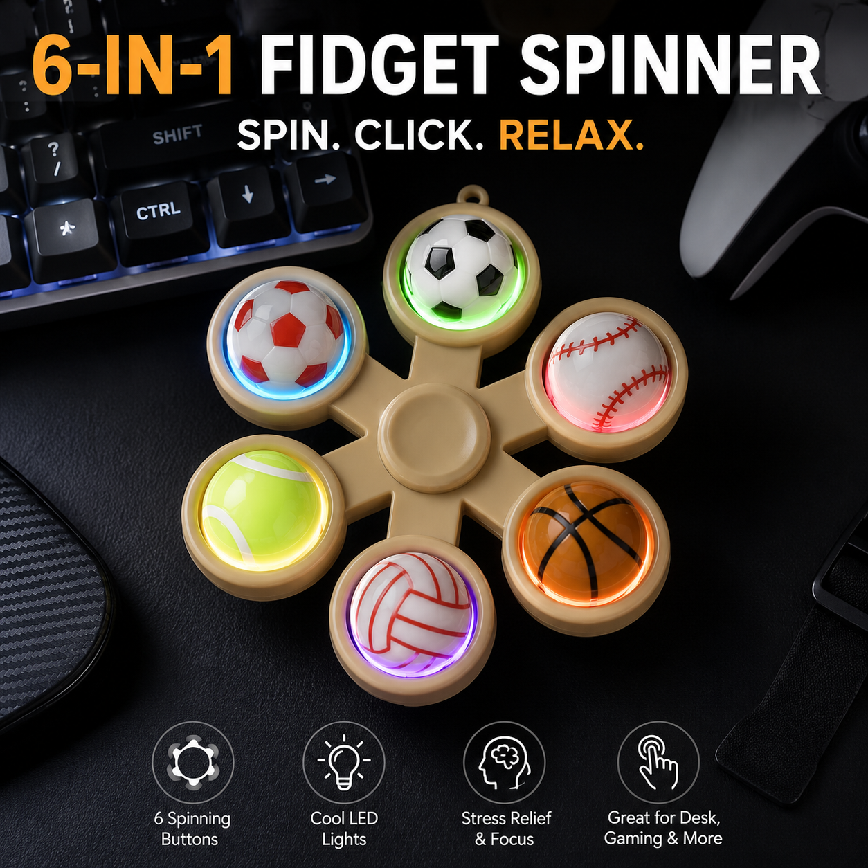 The Ultimate Soccer Fidget Toy For Fans & Stress Relief