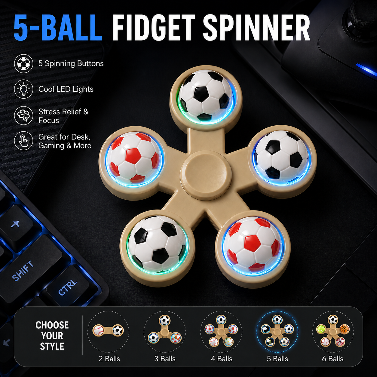 The Ultimate Soccer Fidget Toy For Fans & Stress Relief