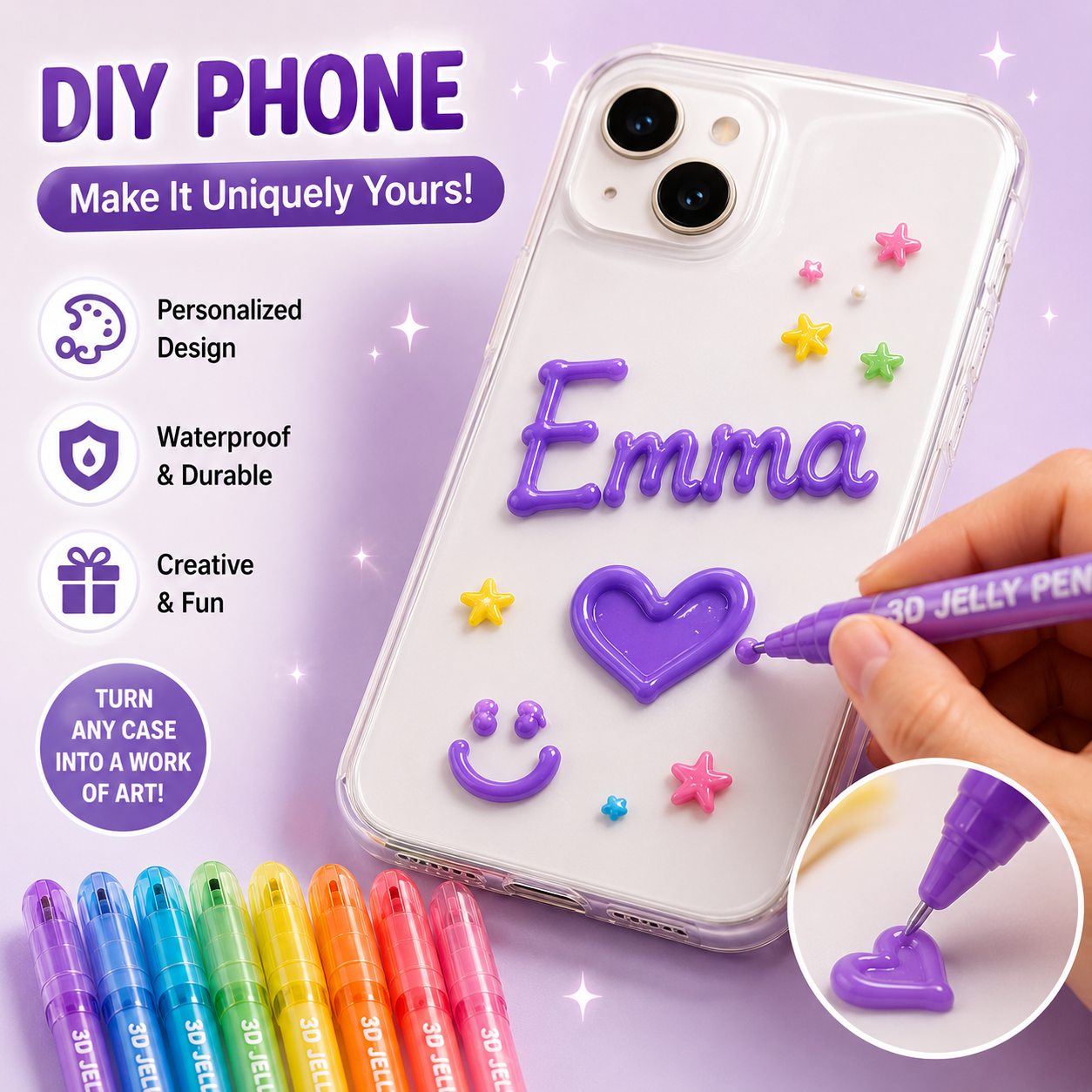 ✨ 3D Jelly Gel Pens – Turn Every Idea Into Colorful Art!