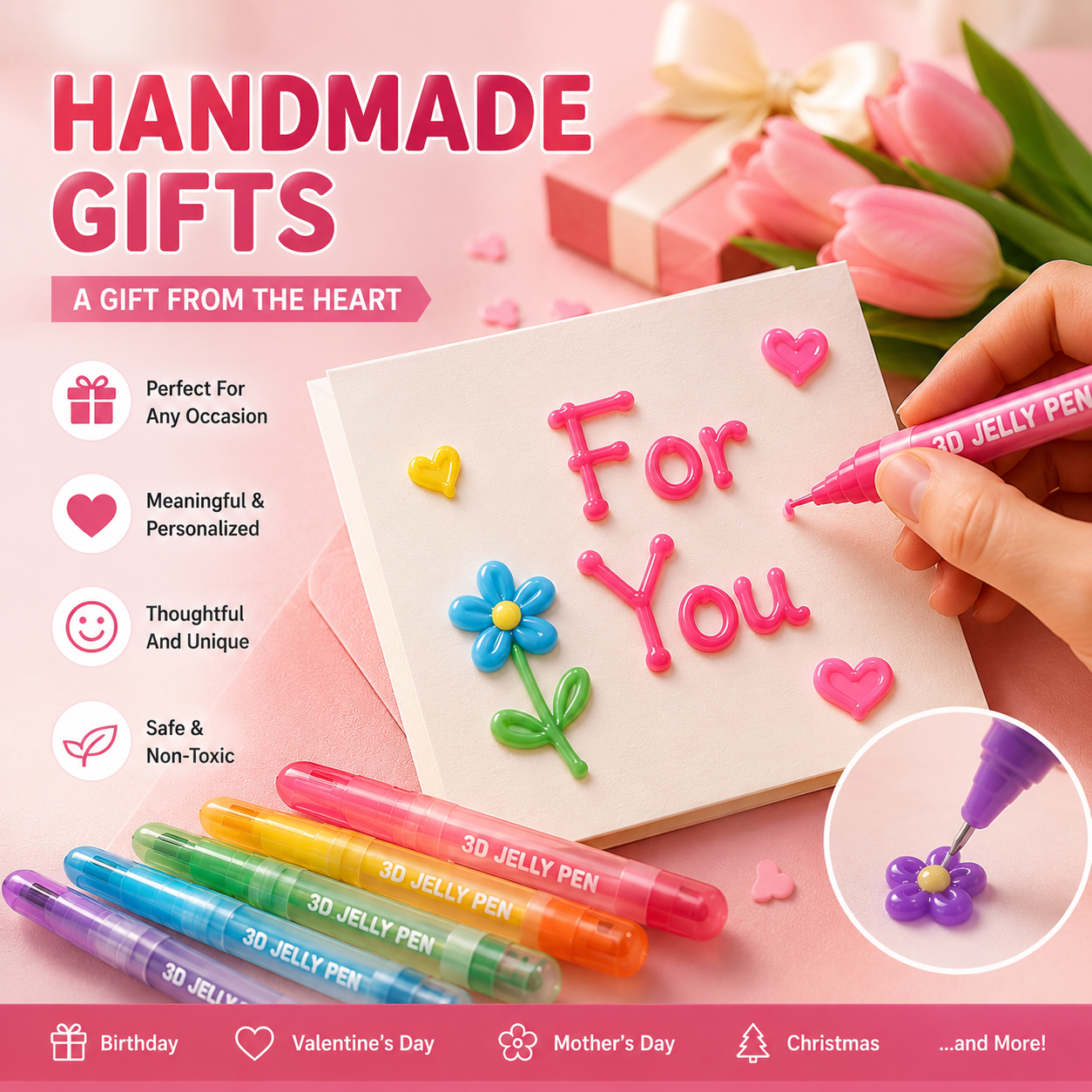 ✨ 3D Jelly Gel Pens – Turn Every Idea Into Colorful Art!