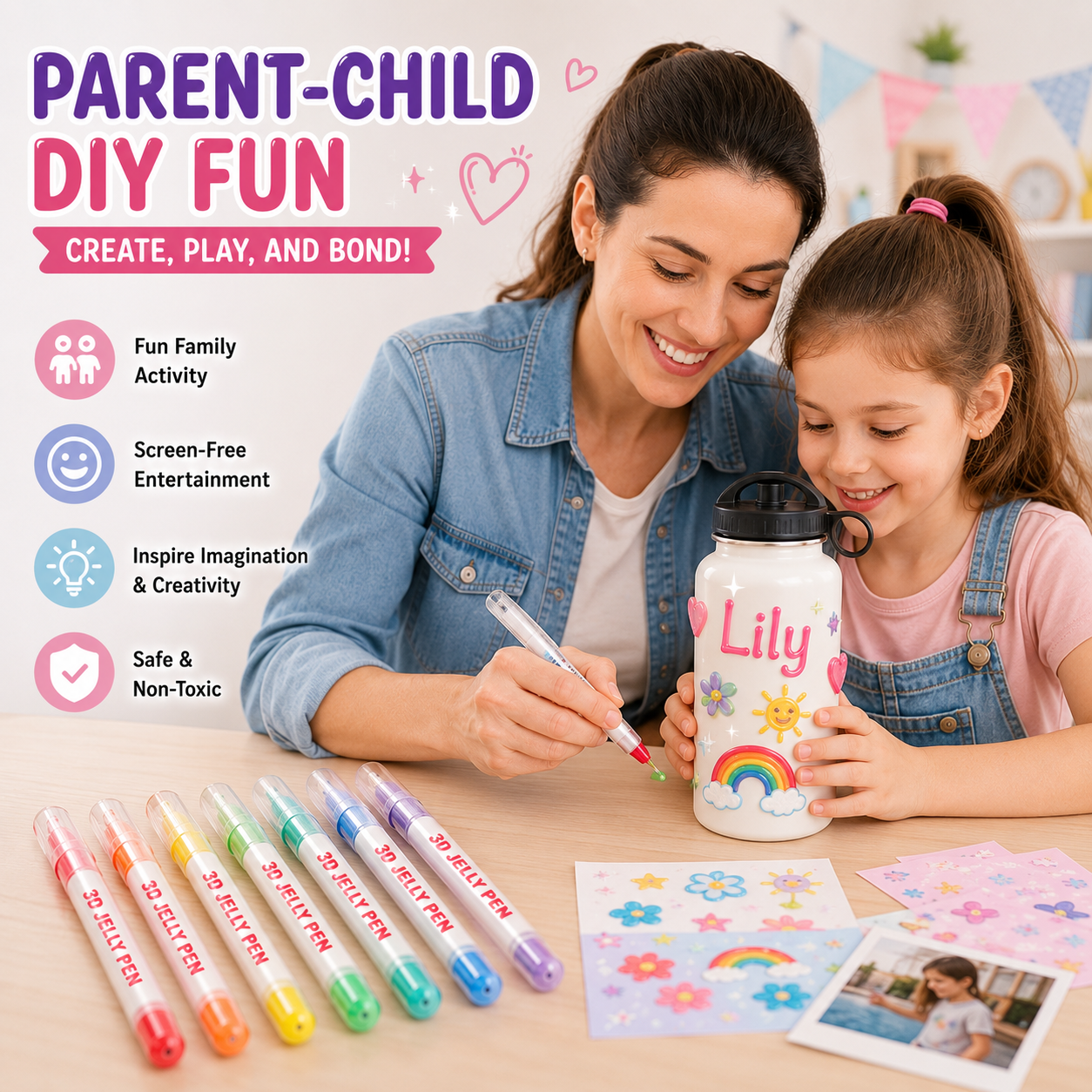 ✨ 3D Jelly Gel Pens – Turn Every Idea Into Colorful Art!