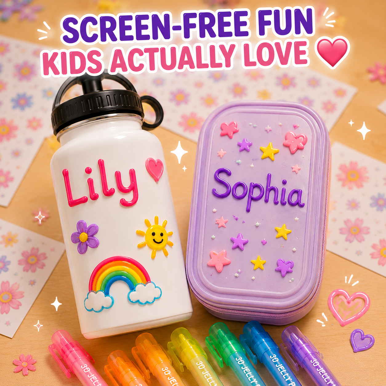 ✨ 3D Jelly Gel Pens – Turn Every Idea Into Colorful Art!