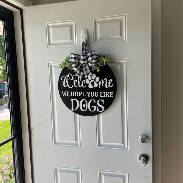 Personalized Welcome We Hope You Like Dogs or Cats