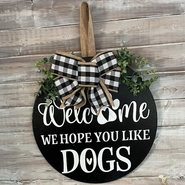 Personalized Welcome We Hope You Like Dogs or Cats
