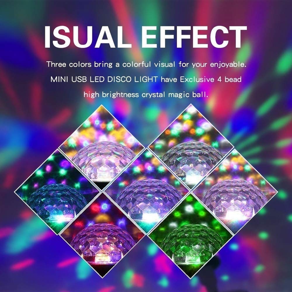 Plug & Play RGB Mini USB Disco Light for Phones – LED Party & Atmosphere Light