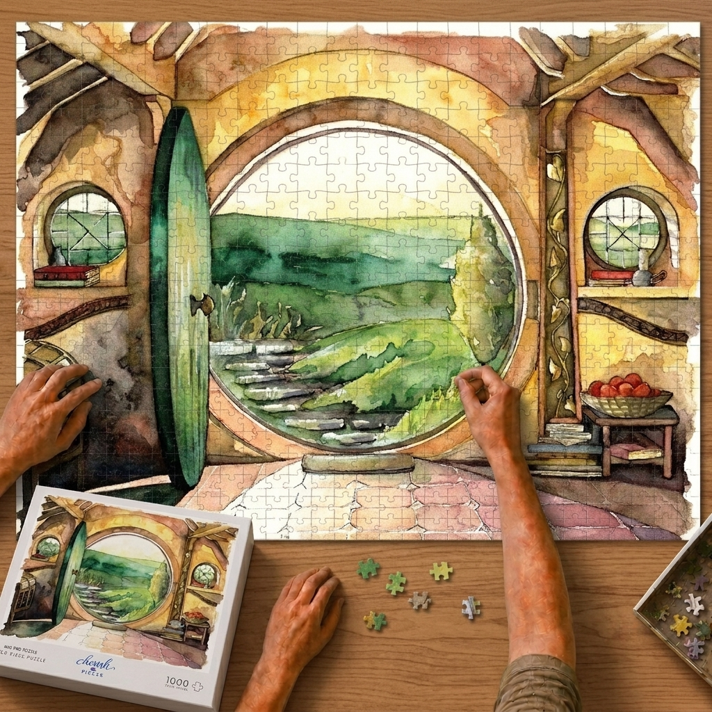 A Way Back to Bag End Jigsaw Puzzle 1000 Pieces