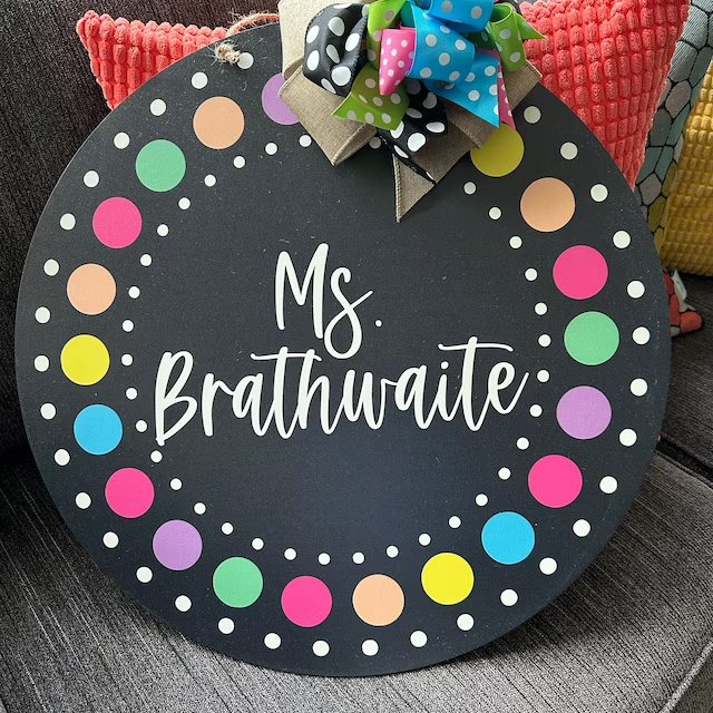 NEW!!2023 - Personalized Teacher Appreciation Gift - Classroom Sign