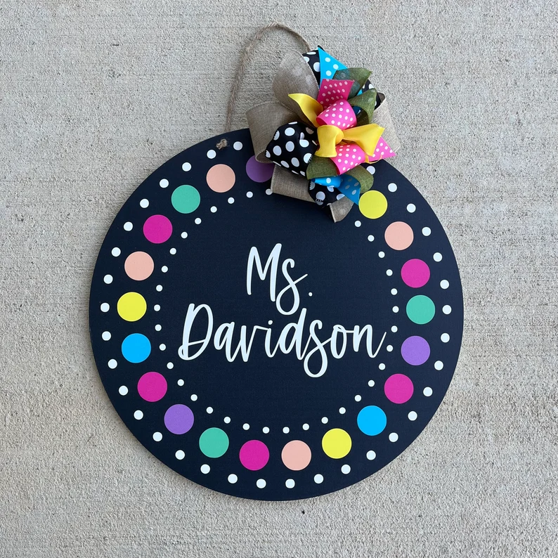 NEW!!2023 - Personalized Teacher Appreciation Gift - Classroom Sign