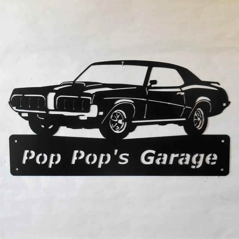 1970 Mercury Cougar Eliminator-Personalized Metal Wall Art