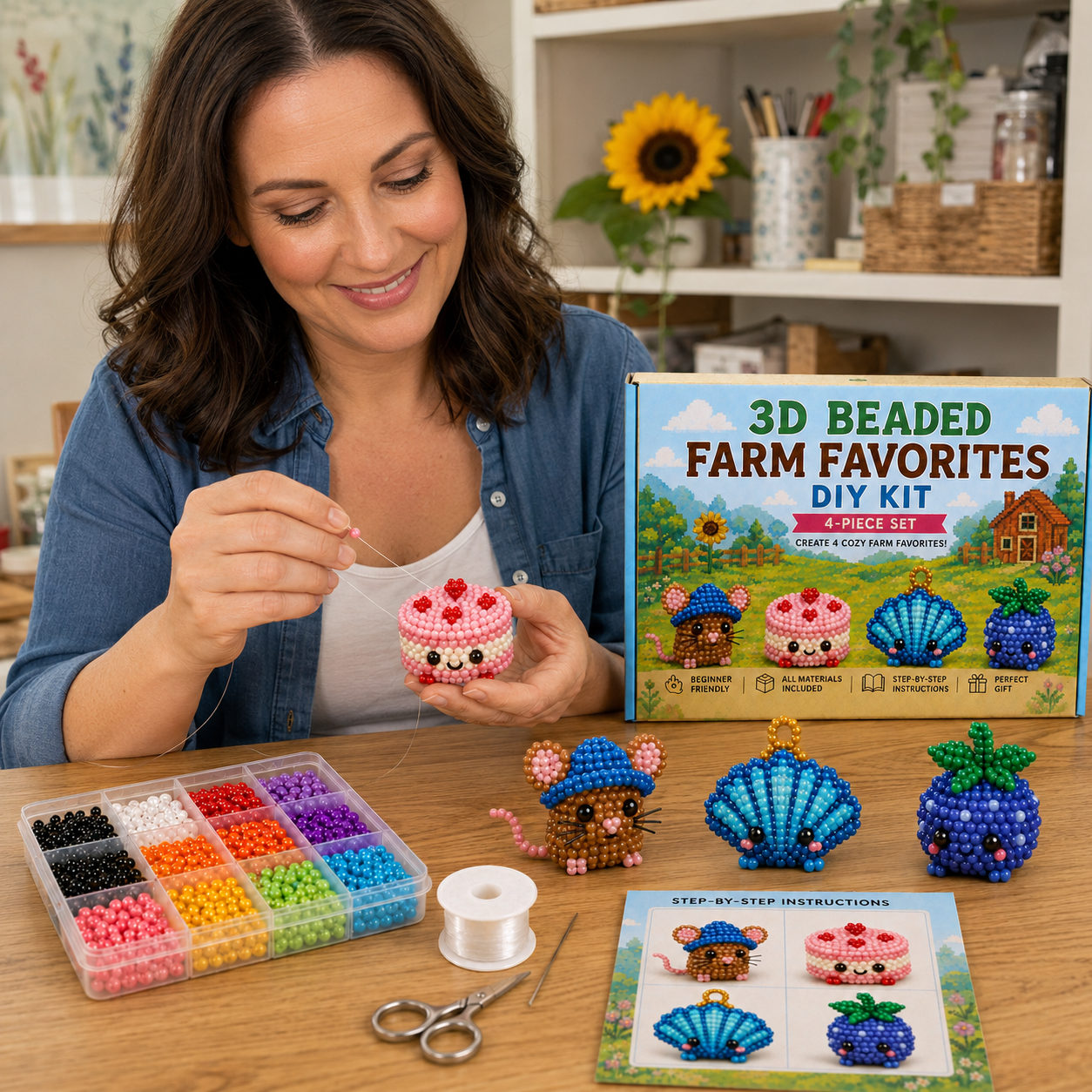 3D Stardew Valley Inspired Beading DIY Kit - A Gift for Stardew Valley Fans