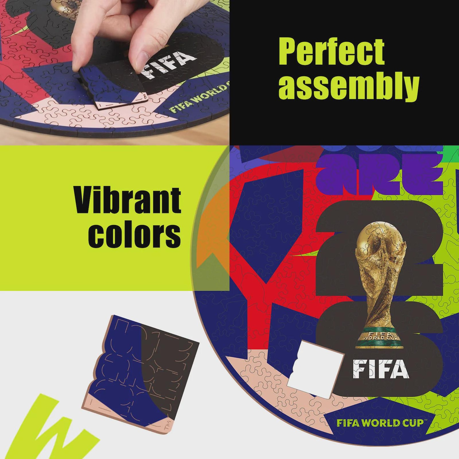 FIFA World Cup 2026 Edition Soccer Puzzle for Adults 200 Pieces -Fans Collectible